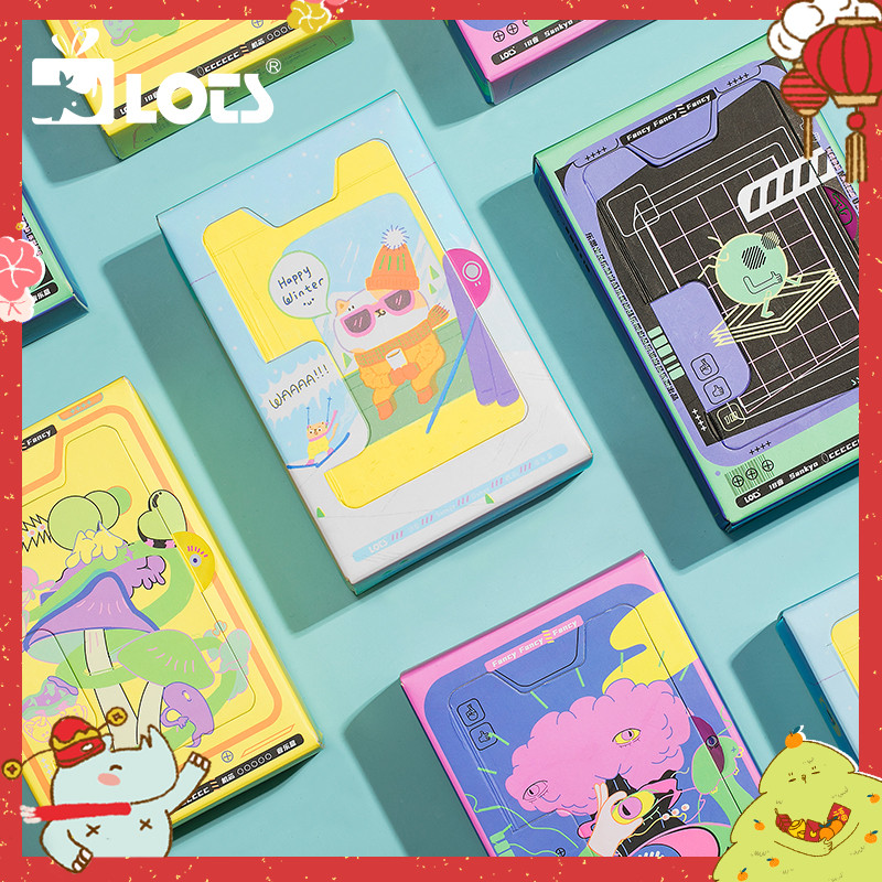 LOTS) original design illustration Tide play music box creative music box cure Birthday New Year gift girl