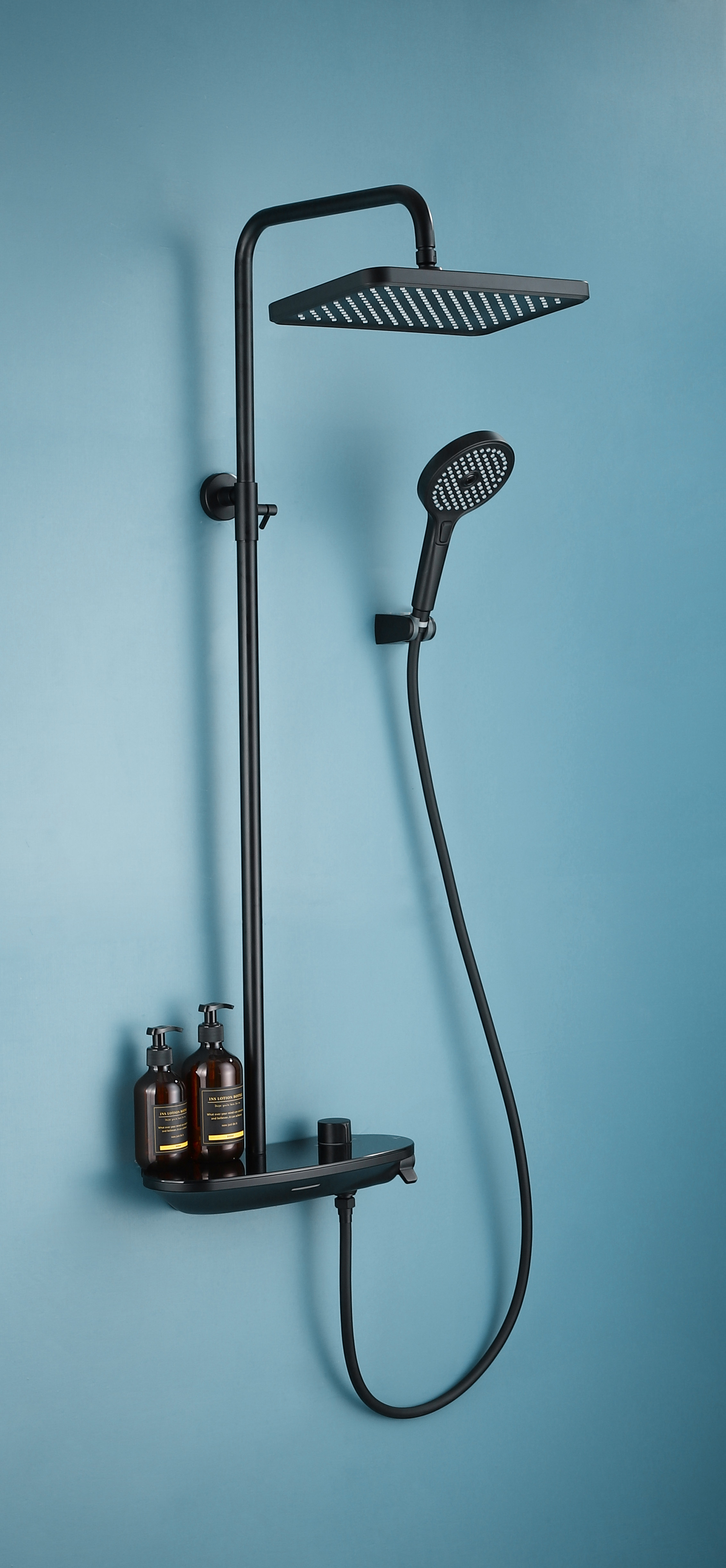 Sun Changsong-hot-melt connection black concealed shower shower Miner shower with five out of five out of choice of single accessories