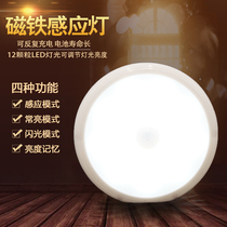 Rechargeable battery-style body induction Small night light House Aisle Wardrobe Dorm children Baby feeding LED Wireless wall lamp