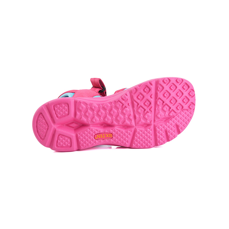 SIX.TEN / cắm trại đích thực Mùa hè mới Giày nữ Velcro siêu nhẹ dép thể thao dép đi biển ngoài trời - Khởi động ngoài trời giày lót lông
