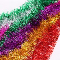 Christmas decorations Christmas New Year color strips drawing brushed Christmas tree accessories wool shopping mall wedding room decoration