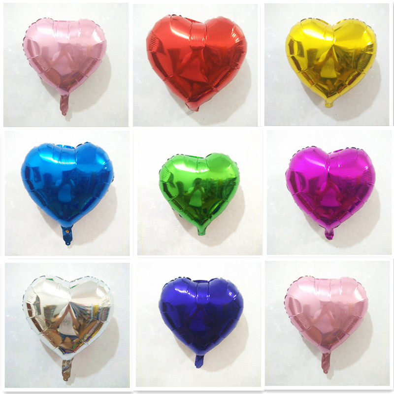 5 inch 10 inch 18 inch heart-shaped aluminum balloon wedding elderly children birthday National Day celebration activities decoration
