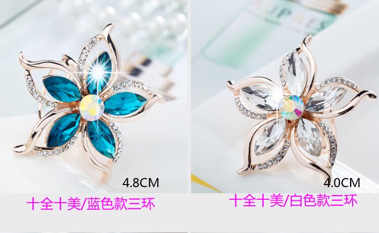 Nhật Bản và Hàn Quốc cao cấp ba vòng lụa khăn khóa thời trang hoang dã trâm cài nữ pin pin khăn choàng khóa khăn trang sức đơn giản ghim cài áo sơ mi nam