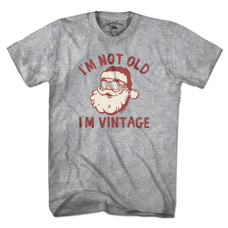 Christmas Gift American Casual Retro Digital Direct-Printed Gray T-Shirt for Men and Women