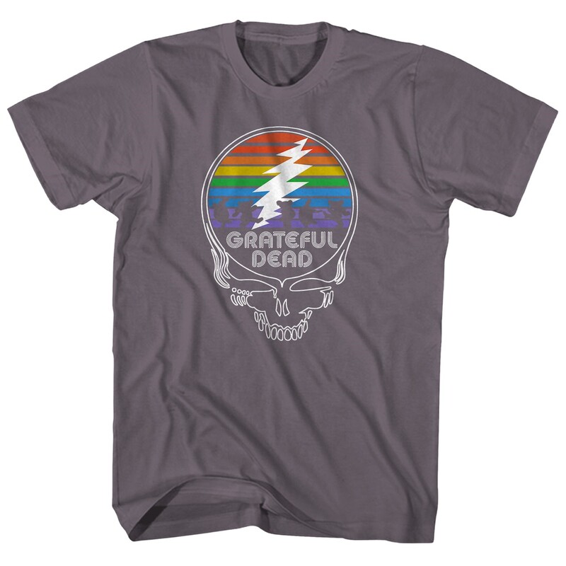 Grateful Dead Warlocks Indian Skull Rock Punk Biker Men's T-Shirt