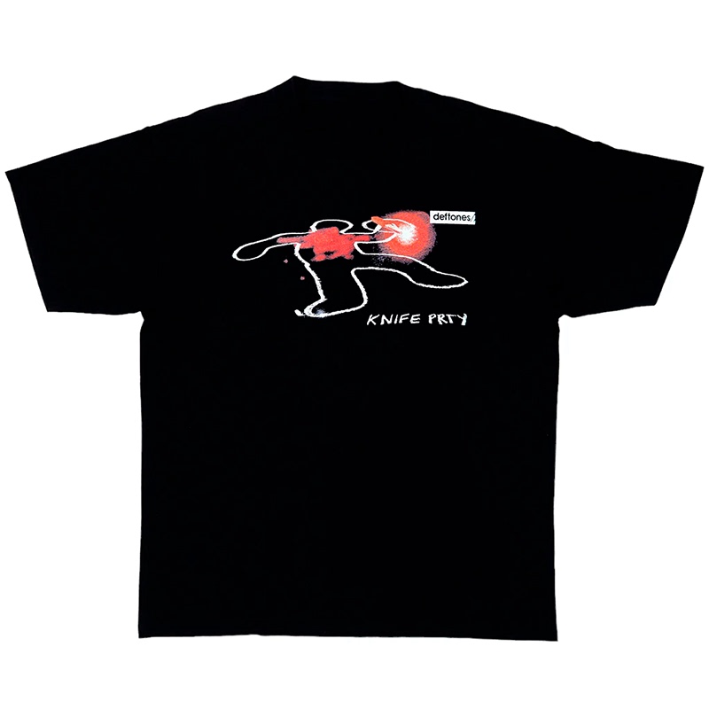 Deftones Knife Prty Song Knife Prty Song Alternative Metal Rock American Style Short-Sleeved T-Shirt
