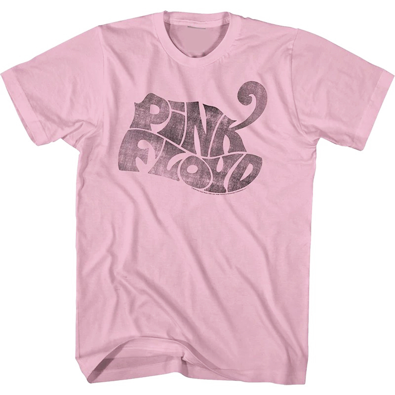 Pink Floyd Band Rock Retro Casual American Style Black and Pink Men's Heavyweight Pure Cotton Short-Sleeve T-Shirt