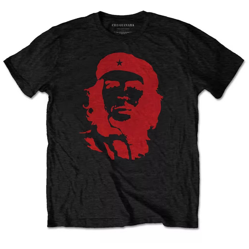 Che Guevara American Retro Casual Loose Oversize Style Motorcycle Men's Pure Cotton T-Shirt