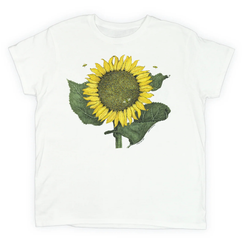 Sunflower Flower Mushroom Wild Plant Illustration Artistic Direct Print Unisex American-Style Crew Neck Short-Sleeve T-Shirt Sunflower Flower Mushroom Wild Plant Illustration Artistic Direct Print Unisex American-Style Crew Neck Short-Sleeve T-Shirt