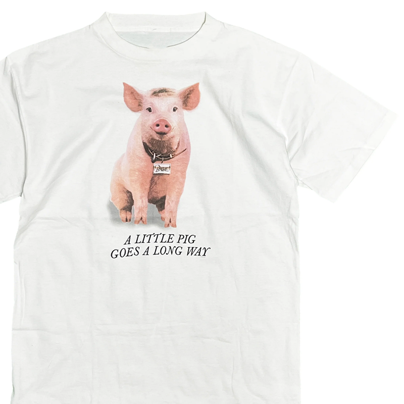 IGEUMM 260g重磅美式复古小众可爱卡通小猪宽松纯棉短袖T恤👕真的适合2026潮流吗?