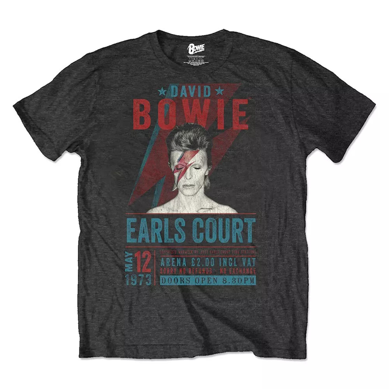 Summer David Bowie Mens Tshirt David Bowie Retro Men's Rock Short-Sleeved T-Shirt
