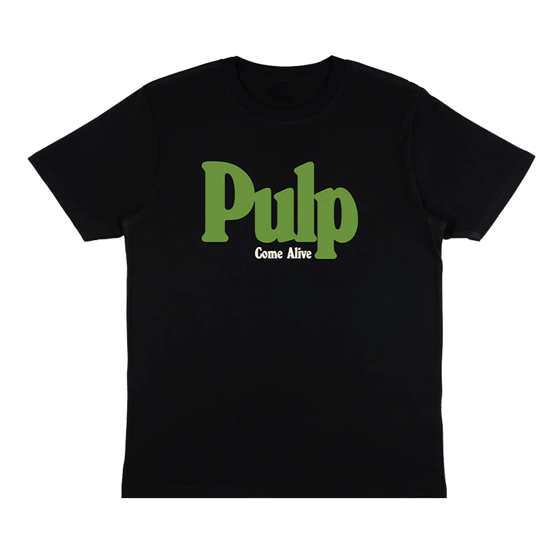 Pulp Paper Pulp Band British Alternative Rock Punk Style European and American Simple Lettering Unisex Pure Cotton Short-Sleeve T-Shirt