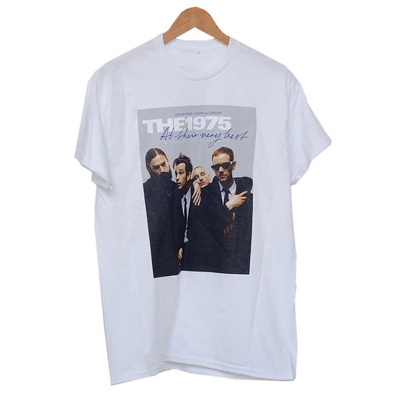The1975 Band Alternative Rock Short-Sleeved Album Noacf European and American Punk Retro Loose Straight-Fit Men's T-Shirt