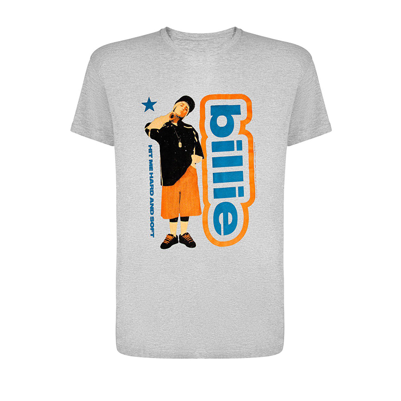 Billie Eilish American Singer Rock American High Street Short-Sleeved Men's and Women's T-Shirt