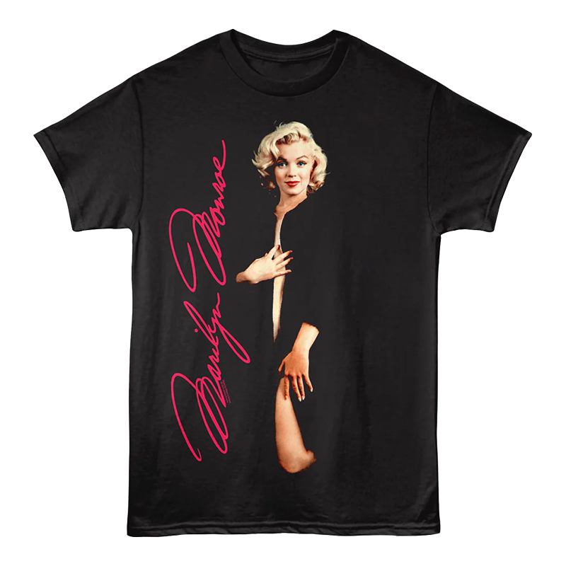 Marilyn Monroe Hollywood Famous Actress Portrait Large Image Casual Short-Sleeved T-Shirt Marilyn Monroe Hollywood Famous Actress Portrait Large Image Casual Short-Sleeved T-Shirt