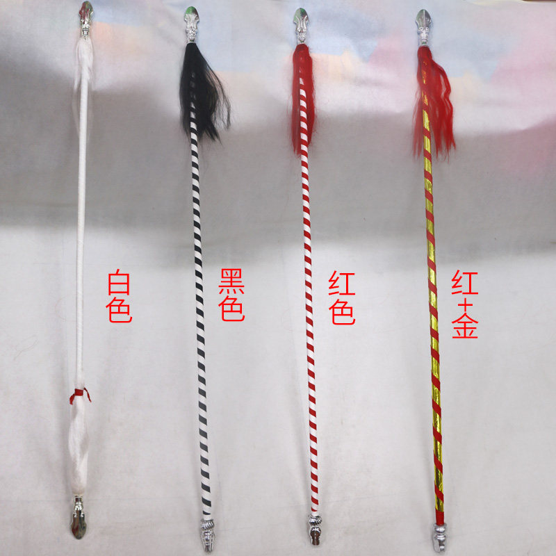 Drama drama props knife Ma Dan red ying gun wood single and double pistol head Peking opera rattan rod June 1 children's red ying gun