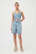 Dora Weekday Dandy Denim Shorts Bermuda Denim Shorts