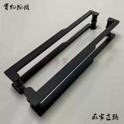 Chinese Xiangyun antique door handle Hotel club handle Glass door Wooden door Bronze European door handle Spot