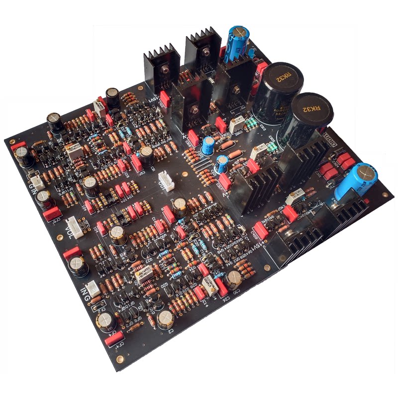 HI-END-level audio front-level and headphone enlarged board KA100P finished board and kit
