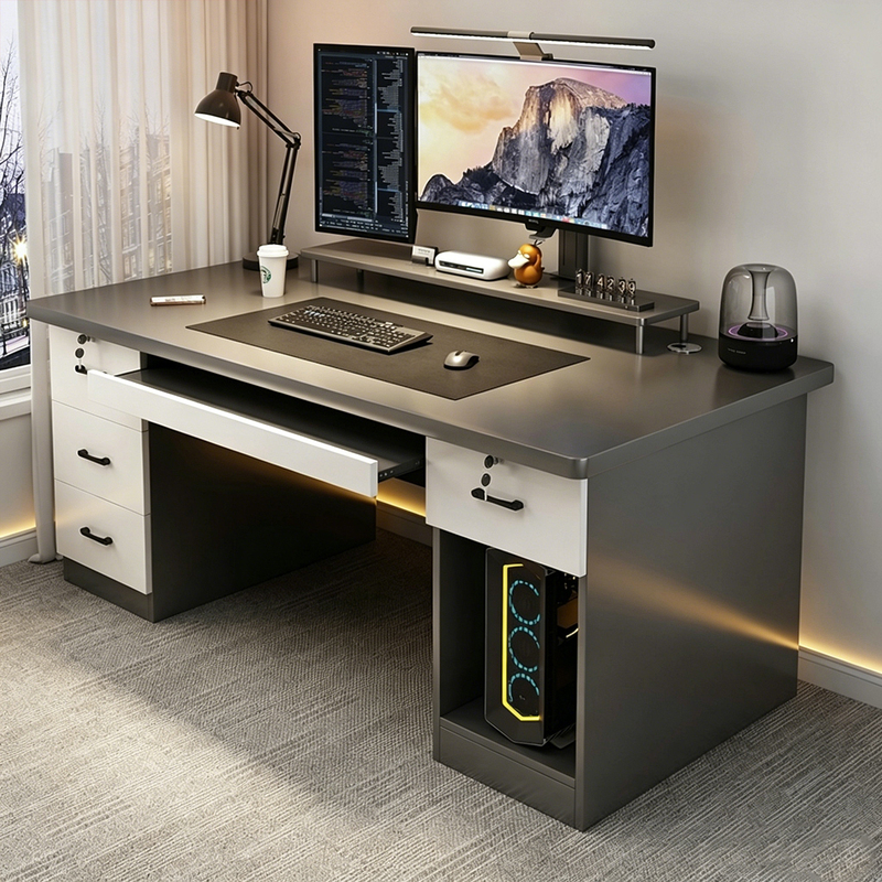 Computer Desk, Simple Modern Executive Desk, Office Desk with Drawers, Home Study Writing Desk, Bedroom Desk Computer Desk, Simple Modern Executive Desk, Office Desk with Drawers, Home Study Writing Desk, Bedroom Desk