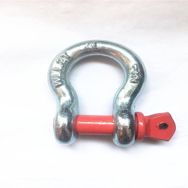 High strength bow type shackle 1 2 3 25 4 75 6 5 8 5 9 5 12 ton