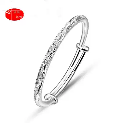 S999 sterling silver bracelet female starry foot silver bracelet to send mother Silver jewelry Valentine's Day to send girlfriend bracelet gift