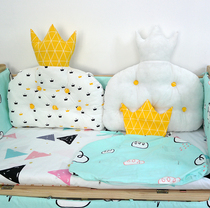 Crib head leaning on pure cotton living biliary washable child bb bed on supplies baby bed circumference color capornability can be set