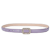 Sazhi female diamond two-layer cowhide alloy belt