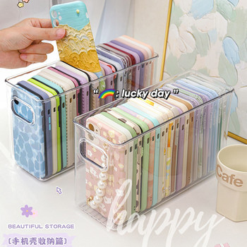 Transparent mobile phone case storage box desktop acrylic