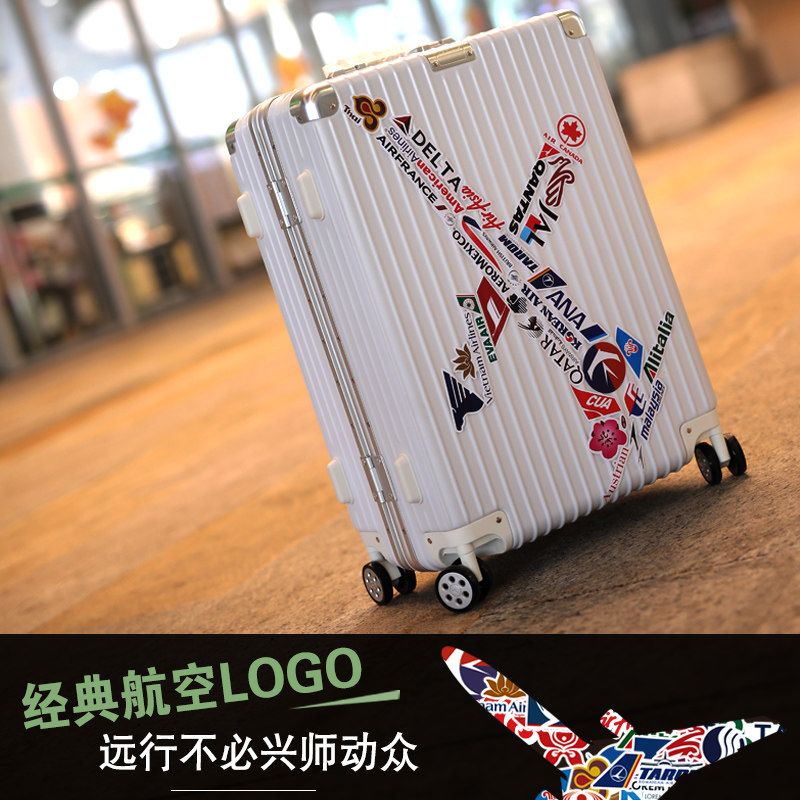 Luggage stickers waterproof tide brand suitcase stickers female trolley case password box aircraft aviation logo personality stickers