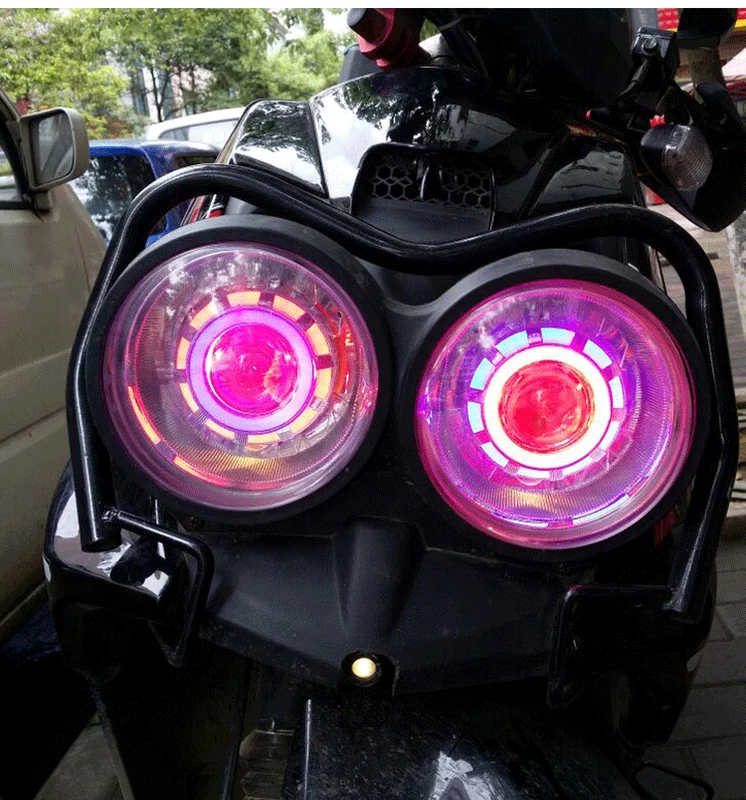 Xe máy lớn bóng đèn siêu sáng led chói mắt ma quỷ led lights đèn điện được xây dựng trong strobe lights WISP đèn pha đèn trợ sáng cho xe máy