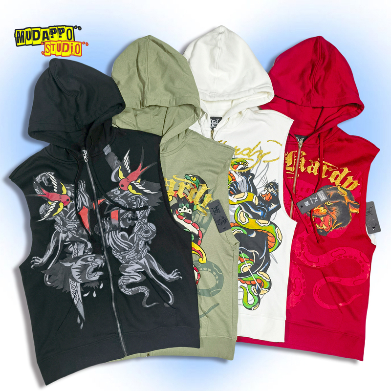 Great Stuff! American Retro Print Unisex Loose Sleeveless Vest Hoodie Sweatshirt Jacket Plus Size