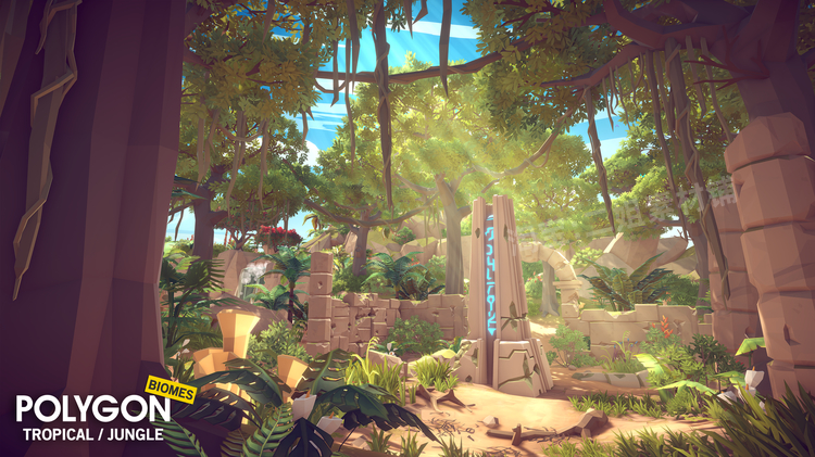 图片[10]-POLYGON Nature Biomes Season One自然生物群落UE4虚幻5卡通资产-cg男孩