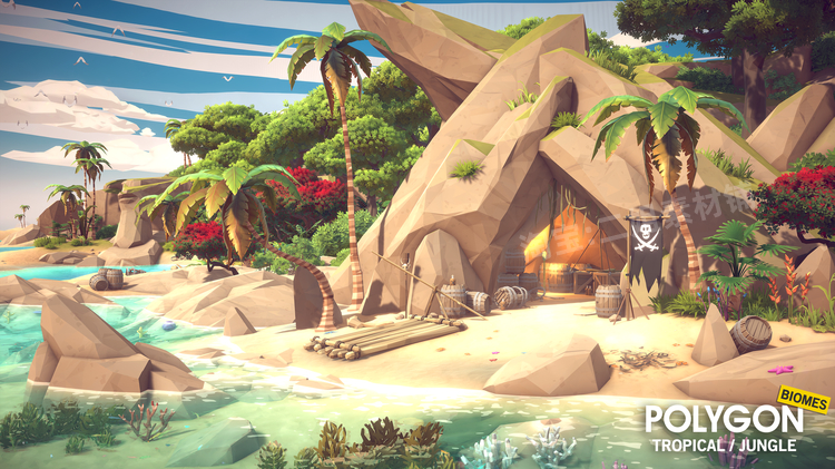 图片[4]-POLYGON Nature Biomes Season One自然生物群落UE4虚幻5卡通资产-cg男孩