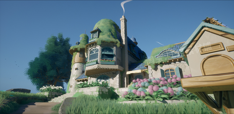 图片[5]-Stylized Azure Hillside程式化建筑家具家居UE5虚幻5.1模型资产-cg男孩