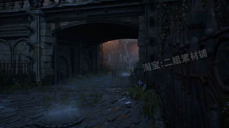 图片[5]-Gothic Horror Environment哥特恐怖环境UE5.1完整项目模块化资产-cg男孩