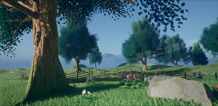 图片[9]-Stylized Azure Hillside程式化建筑家具家居UE5虚幻5.1模型资产-cg男孩
