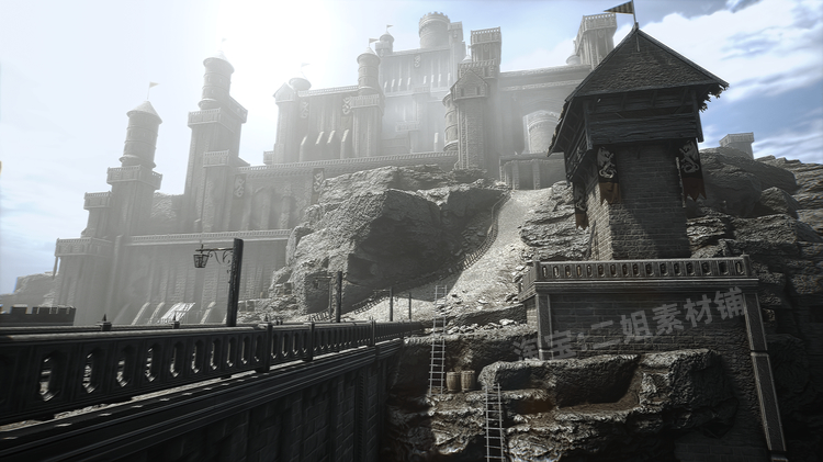 图片[4]-Castle – Village – Town中世纪城堡村庄城镇建筑道具模块化资产-cg男孩