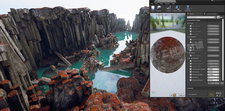 图片[8]-Basalt Columns and Rocks 21 Types AssetKit PBR岩柱UE5虚幻5.1-cg男孩