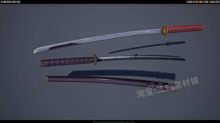 图片[2]-Ninja Warrior忍者武士低聚模块化护腕面具腿甲腰带剑游戏角色UE5-cg男孩