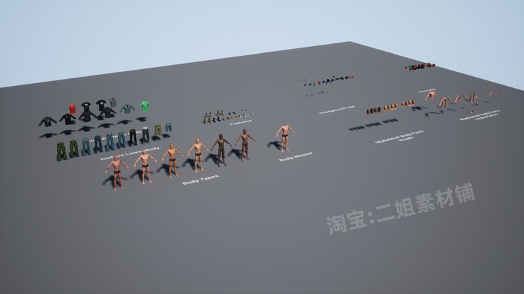 图片[19]-Subculture Guy卡通程式化人物角色服装头部发型面部UE4虚幻5道具-cg男孩