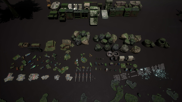 图片[23]-Post Apocalyptic City后世界末日城市UE4虚幻5建筑蓝图汽车模型-cg男孩