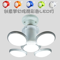 LED bulb light creative football light can be closed to change UFO UFO UFO light 360 degree luminous colorful light bulb
