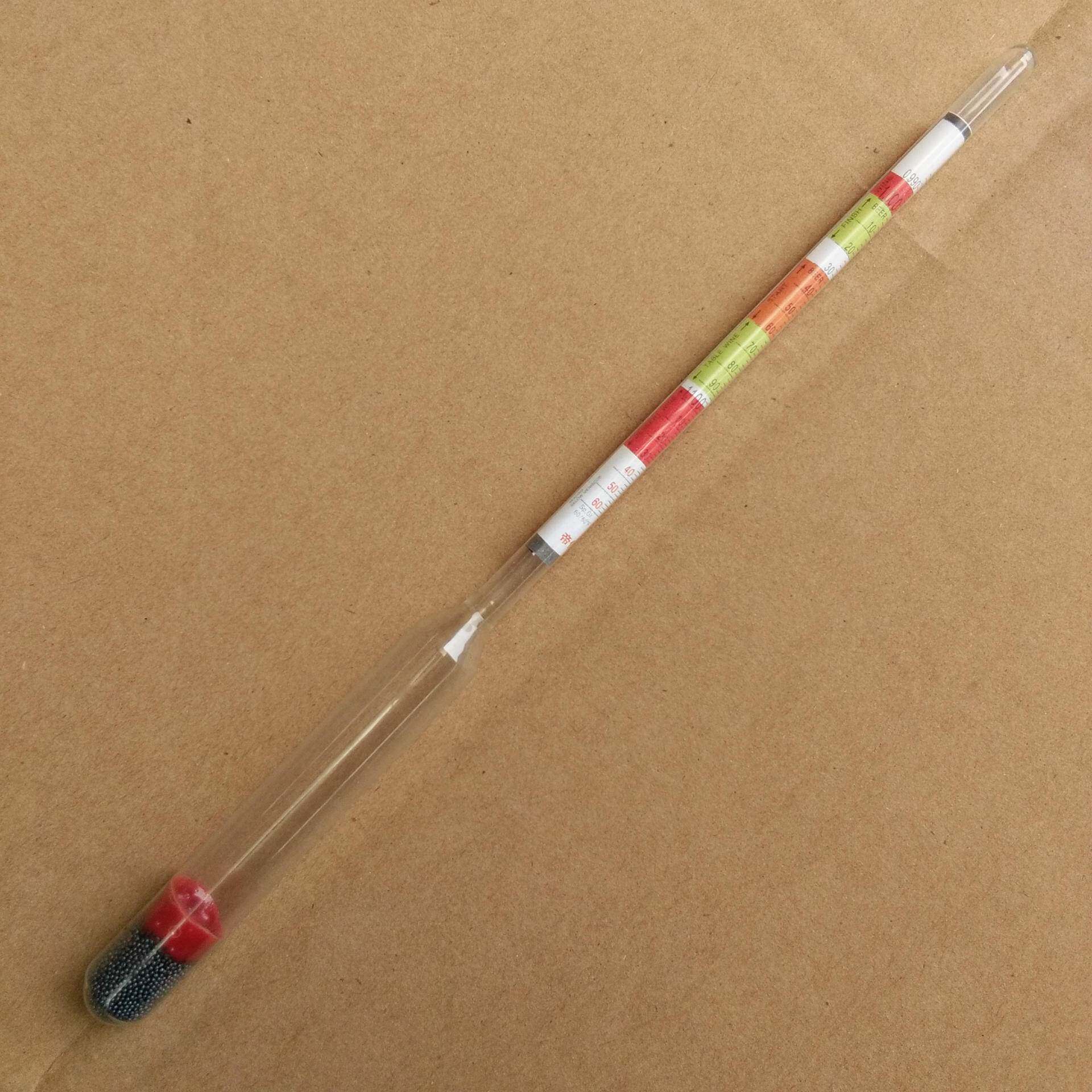 啤酒密度计啤酒酒精计啤酒糖度计三合一刻度比重计麦芽汁测量仪