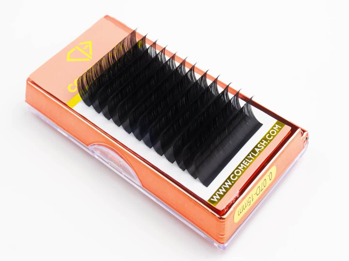 Comelylash Cashmere Individual Lash Extension Private Label Volume Eyelash Extension Lash Trays
