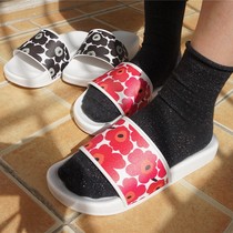 Customized Nordic poppies summer home indoor non-slip soft-soled slippers ultra-light wear ins trend Japanese