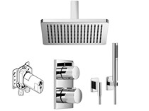 German Dornbracht contemporary shower shower package 28796710-00 36406670-00 dark pack