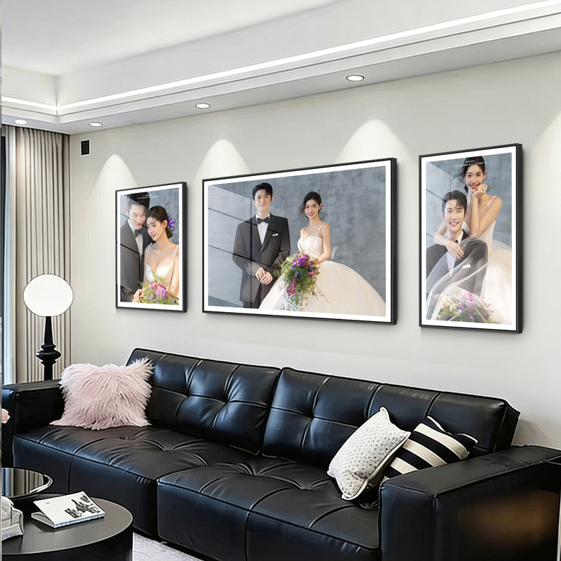 Living Room Wedding Photo Enlargement Wall-Mounted Combination Photo Frame with Printed Family Portrait and Bedside Wedding Photo Hanging Picture Living Room Wedding Photo Enlargement Wall-Mounted Combination Photo Frame with Printed Family Portrait and Bedside Wedding Photo Hanging Picture