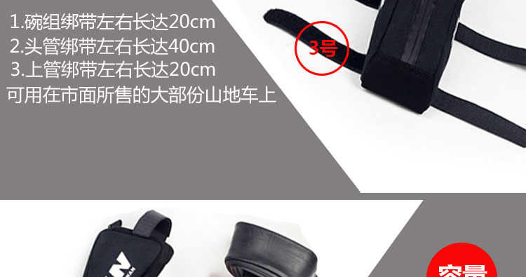 Sacoche pour vélo mixte VAUN - Ref 2233163 Image 23