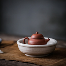 Grass Wood Grey Glazed Pot bearing pot Nourishing Pot water storage Dry Bubble table Tea disc open sheet to raise pure hand